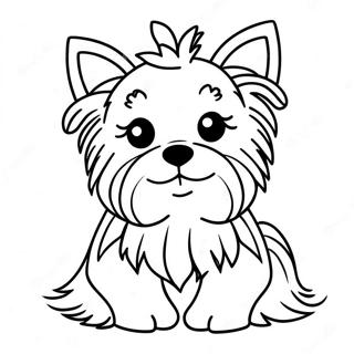 Yorkie Puppy Coloring Page 18051-14706