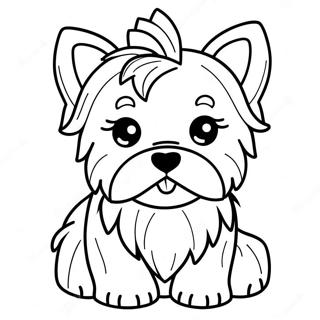 Yorkie Puppy Coloring Page 18051-14708