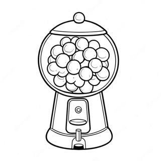 Gumball Machine Coloring Pages