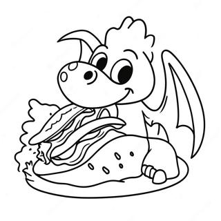 Dragons Love Tacos Coloring Page 18071-14728