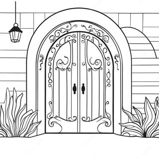 Mysterious Seek Doors Coloring Page 18112-14753