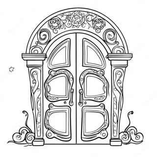 Mysterious Seek Doors Coloring Page 18112-14754