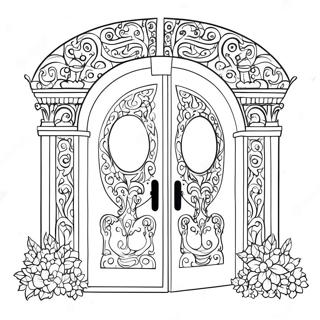 Mysterious Seek Doors Coloring Page 18112-14755