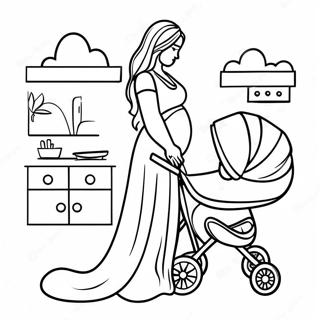 Pregnant Coloring Pages