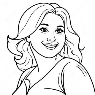 Happy Pregnant Mother Smiling Coloring Page 18122-14762