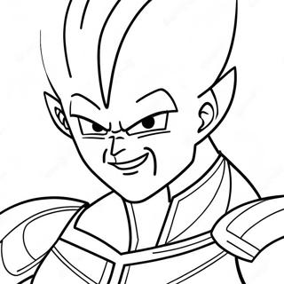 Vegeta In Battle Armor Coloring Page 18132-14775