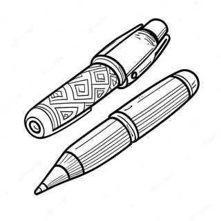 Pen Coloring Pages