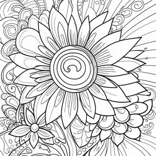 Colorful Pen And Ink Drawing Coloring Page 18142-14782