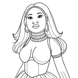 Nicki Minaj Coloring Pages