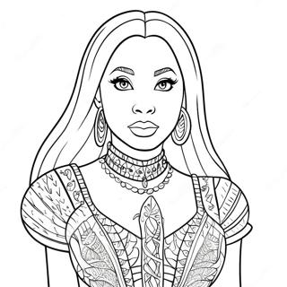 Nicki Minaj Coloring Pages