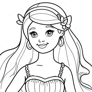 Barbie Fairy Coloring Pages