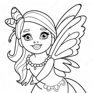 Barbie Fairy Coloring Pages