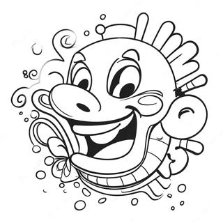 Graffiti Coloring Pages