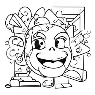 Graffiti Coloring Page 181-147