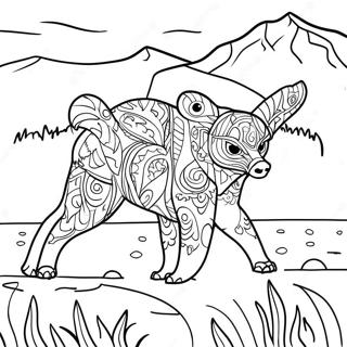 Alaska Wildlife Coloring Page 18221-14842