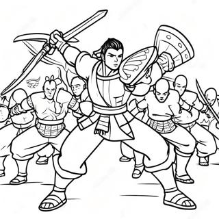 Akedo Battle Ready Characters Coloring Page 18242-14862