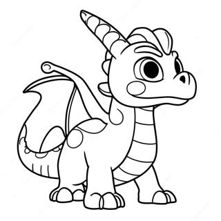 Spyro Breathing Fire Coloring Page 18252-14870