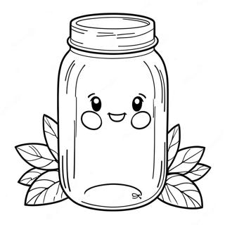 Mason Jar Coloring Page 18271-14884