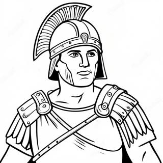 Ancient Roman Soldier Coloring Page 18282-14897