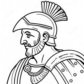 Ancient Roman Soldier Coloring Page 18282-14898