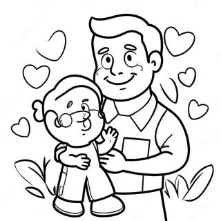 Preschool Father S Day Coloring Page 18291-14895