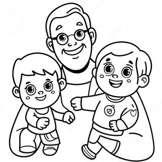 Preschool Fathers Day Coloring Pages