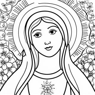 Virgin Mary Coloring Pages