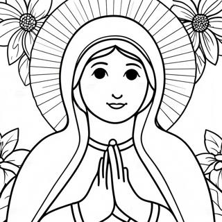 Virgin Mary Coloring Page 18301-14906