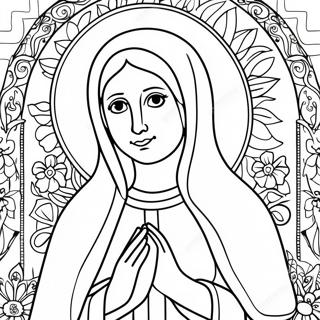 Virgin Mary Coloring Page 18301-14907