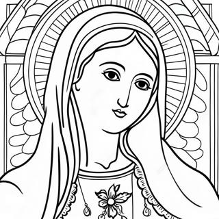 Virgin Mary Coloring Page 18301-14908