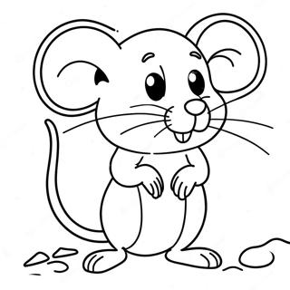 Monty The Adventurous Mouse Coloring Page 18322-14925