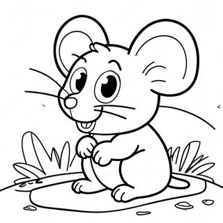 Monty The Adventurous Mouse Coloring Page 18322-14927