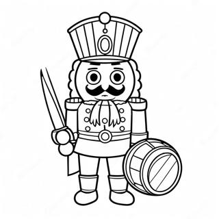 Nutcracker Soldier With Drum Coloring Page 1832-1578