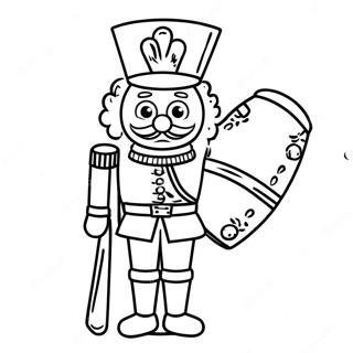 Nutcracker Soldier With Drum Coloring Page 1832-1580