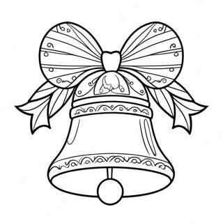 Beautiful Christmas Bell Coloring Page 18332-14954