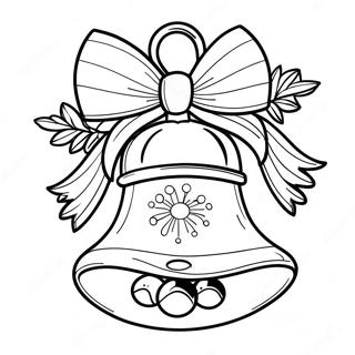 Beautiful Christmas Bell Coloring Page 18332-14956