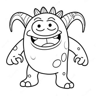 Funny Monster Coloring Page 18342-14937