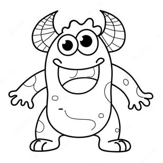 Funny Monster Coloring Page 18342-14938