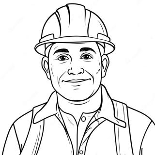 Construction Worker Coloring Pages