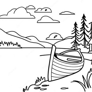 Beautiful Minnesota Lakes Coloring Page 18372-14965