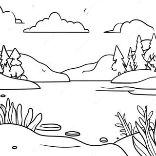 Beautiful Minnesota Lakes Coloring Page 18372-14967