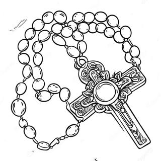 Rosary Coloring Pages