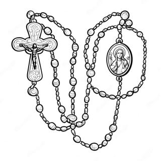 Rosary Coloring Page 18381-14972