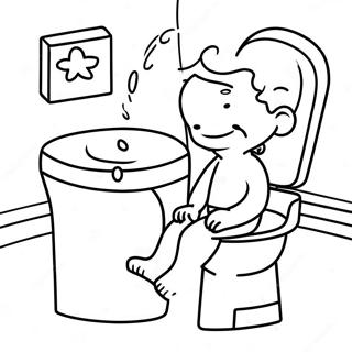 Potty Training Fun Coloring Page 18421-15000