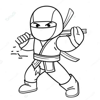 Ninja Roblox Character In Action Coloring Page 18441-15015