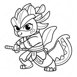 Dragon Ninjago Coloring Page 18461-15036