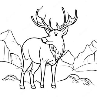 Elk Coloring Page 18471-15042