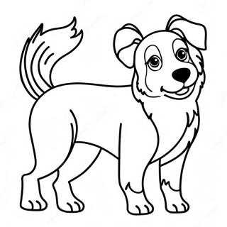 Australian Shepherd Coloring Page 18481-15048