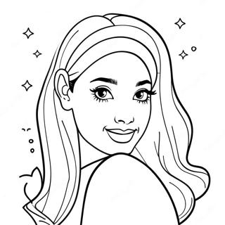 Ariana Grande Coloring Page 1851-1586