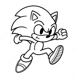 Sonic Silver Running Fast Coloring Page 18542-15099